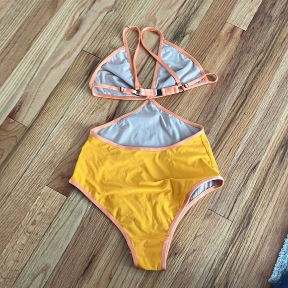 RACHEL COMEY orange matriarch swimsuit size small - Picture 4 of 6
